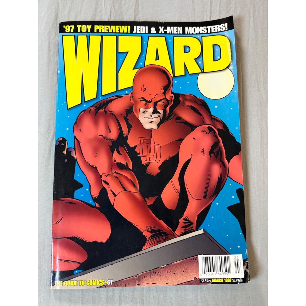 Wizard Magazine Issue 67 March 1997 Daredevil Cover 97 Toy Preview Jedi X-Men